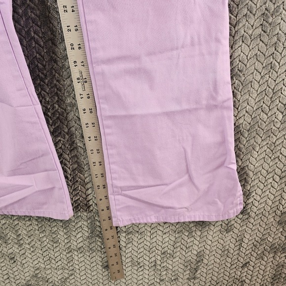 Cherokee Workwear Scrub Pants Lot Women's Pink Lavender Elastic Waist Flare Leg - Picture 5 of 8